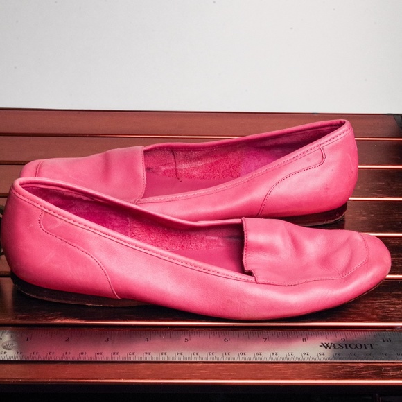 Vintage Pink Leather Enzo Angiolini Flats - Picture 3 of 6